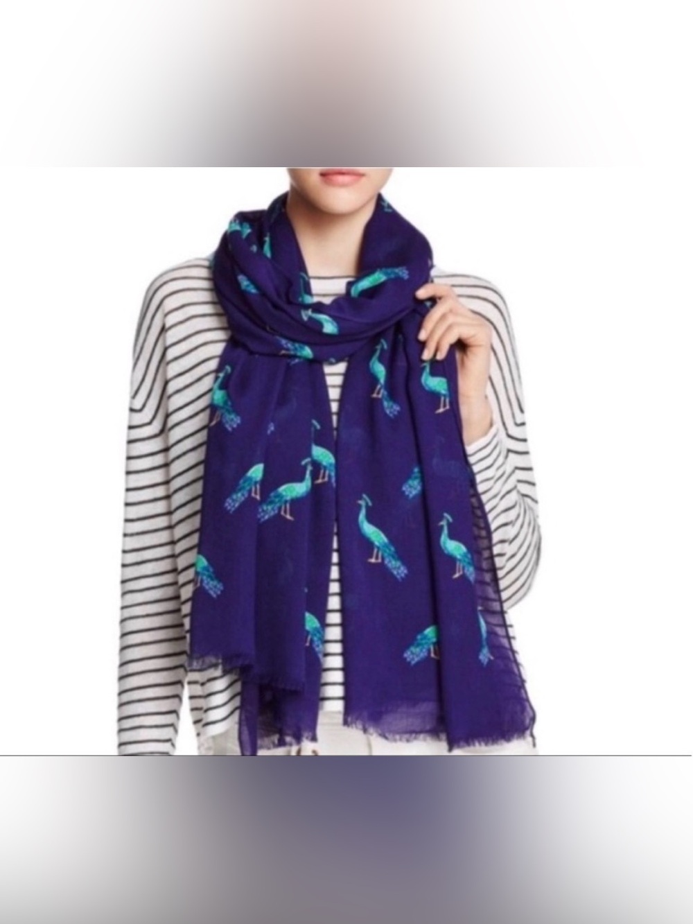 Kate Spade New York Peacock Oblong Scarf